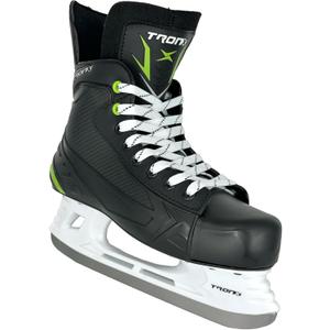 TronX Stryker 3.0 Senior Adult Men Women Junior Kids Ice Hockey Skates, New Model (Skate Size 8 (Shoe Size 9-9.5))