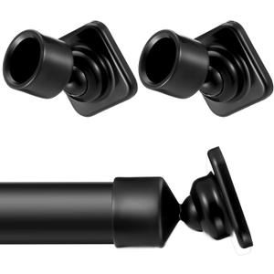 Newtay 2 Sets Angled Shower Rod Mount for Sloped Walls Angled Wall Bracket for 25 mm Shower Bar Low Cost Solution