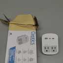 Ceptics 35W Universal Travel Adapter Kit  2 USA sockets, USB-A, USBC, 1x PD 35W USB-C and USBC Cable, Surge Protected, Plugs for EU, UK, China, AU, Japan - for Laptop, Phone, Camera-ETL Tested