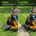 Zero Turn Mower Chute Blocker Fits Advanced Chute System ACS6000ULS Part Number 088600300 John Deere Exmark Gravely Toro Kubota Includes Grass Flap with Open Close Control Rustproof Steel