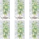 6 Pcs Garden Bird Netting Plant Covers with Zipper & Drawstring, 59" x 17.7" Insect Bird Barrier Square Tomato Cage Net, Reusable Breathable Mesh Netting Covers for Garden Protection