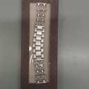 Wearlizer Metal Band Compatible with Fitbit Versa 4 Bands for Woman/Versa 3/Sense 2/Sense Bands Women, Dressy Chain Strap Designer Stainless Steel Bracelet Wristband