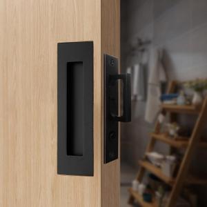 Recessed Finger Flush Pulls with Edge Pull Oil Rubbed Bronze - 6Inch Sliding Closet Door Handles Hardware Suitable for Pocket Door,Closet Door,Sliding Doors, Barn Door Handle