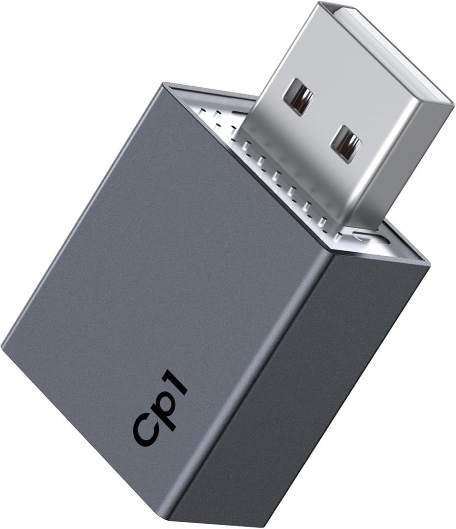 Wireless CarPlay Adapter for Apple,Mini iPhone Car Play Wireless Adapters,Convert Wired to Wireless Bluetooth Carplay Adapter,Auto Connect for iOS 10+&Cars from 2016 (USB,5.8GHz WiFi & Bluetooth 5.0)