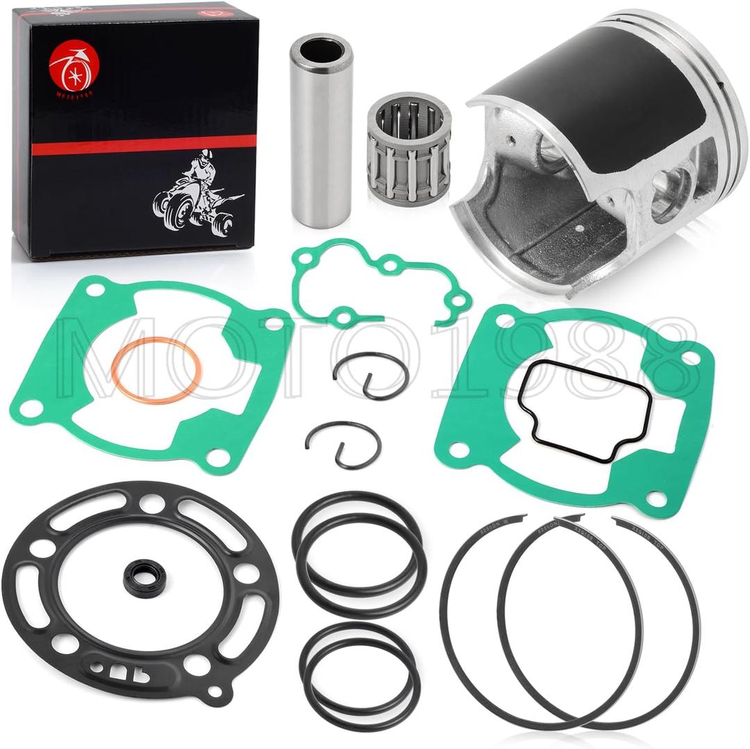 Top End Piston & Ring W/Gasket Kit Oversize 0.5mm 53mm For Kawasaki KX100 1995-2013