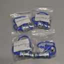 Cplbrb 3/ 8'' Ag ISO 7241-B Hydraulic Quick Connect Coupler Set, Heavy-Duty Carbon Steel Coupling Fittings with 3/ 8'' Body and Dust Cap-4 Sets