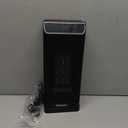 Space Heater, Electric Heaters for Indoor Use with Thermostat, Remote, 1-12H Timer, 70Oscillation and Overheat Protection, 1500W PTC Ceramic Fast Safety Heat, Portable Heater for Office (Black)