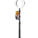 ON AIR LivePro Multi-Media Station - 8 in LED Ring Light, Dual Phone Mount, Selfie Stick with Tripod