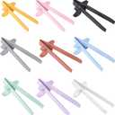 9 PCS & 9 COLORS! Gamer Finger Chopsticks, Snacking Innovation, Gaming Snack Solution