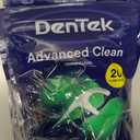 DenTek Triple Clean Advanced Clean Floss Picks, No Break & No Shred Floss, 20 Count (Pack of 8)