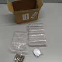 100 Pack Acrylic Button Pins Badge, 35mm/1.38 Inch Clear Pins Buttons Badges Kit, DIY Acrylic Pin Buttons with Blank Round Paper
