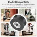 2 Pcs 340773 Elliptical Roller Wheel Replacement for Epic, Pro-Form, Health-Rider, Tread-Life, Nordic-Track Elliptical, It can Reduce Abnormal Noise and Enhance Stability