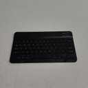 Ultra-Slim Bluetooth Keyboard Portable Mini Wireless Keyboard Rechargeable for Apple iPad iPhone Samsung Tablet Phone Smartphone iPadOS iOS Android (10 inch Black)