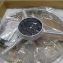 Depuley Ceiling Fans with Lights and Remote: 20" Modern Low Profile Flush Mount LED Ceiling Fan for Bedroom App Control - White Crystal Bladeless Fandelier for Living Room Kitchen Dimmable DC Motor