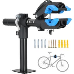 DASBET Bike Repair Storage Stand Wall Mount Bicycle Rack Workstand with Adjustable Clamp Bicycle Maintenance Rack for Road Mountain Bikes Clamp Bike Hanger for Garage or Home