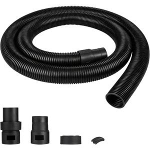 Shop-Vac 9050333 Vacuum Hose for Standard or Locking Inlets, 8-Foot x 2.5 Inch Diameter, Prevents Clogging With Bulky Debris, (1-Pack)