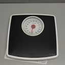 Taylor Battery Free Analog Scales for Body Weight, 330LB Capacity, Easy to Read Large 4.25-inch Dial, 10.3 x 10.6-inch Vinyl Mat Platform, Black