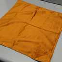 DEZENE Fall Couch Pillow Cases 18x18 Burnt Orange: 1Pack Cozy Soft Velvet Square Throw Pillow Covers for Farmhouse Home Decor