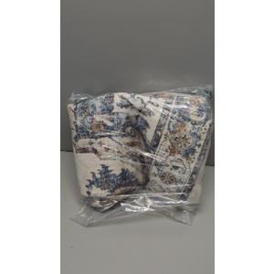 10x14 Washable Vintage Area Rug: Indoor Extra Large Rugs for Living Room Soft Stain Resistant Carpet with Non-Slip Backing Thin Accent Low Pile Print Floor Mat for Bedroom Dining Room(10x14 Brick)