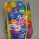 Hovenlay Ball Pit Balls Phthalate Free BPA Free Crush Proof Plastic - 7 Bright Colors in Reusable Play Toys for Kids with Storage Bag