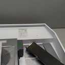 FIREGAS Range Hood 36 inch Under Cabinet, Ducted/Ductless Convertible Kitchen Hood, White Painted Stainless Steel Vent Hood with LED Light,2 Speed Exhaust Fan