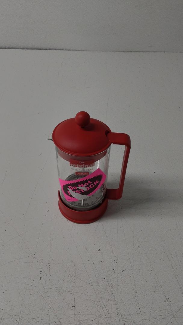 Bodum 34 oz Brazil French Press Coffee Maker, High-Heat Borosilicate Glass, Red