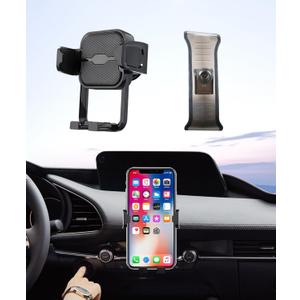 Car Phone Holder for Mazda 3 2019-2026 Auto Accessories Navigation Bracket Interior Decoration Mobile Cell Phone Mount, 360° Rotation