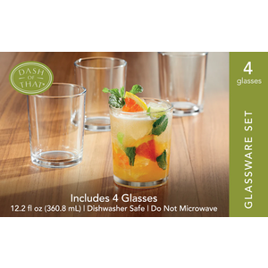 Dash of That® Glassware Set, 12.2 fl oz