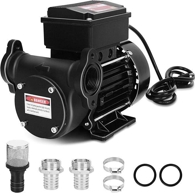 Diesel Transfer Pump 110V 20GPM Oil Transfer Pump - Diesel, Kerosene, Biodiesel, Light Fuel Oil