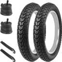 14 Inch E-Bike Tire Kids Bike Tire 2 Pack 14x2.125 Bicycle Tires with 2 Pack Inner Tubes Folding Replacement Bicycle Tire for Electric Bicycle (14 Inch/ 2 Tires + 2 Tubes/ Black)