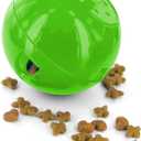 PetSafe Slimcat Feeder Ball - Interactive Game for Your Cat - Fill with Food and Treats - Green (1 Count (Pack of 1))