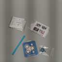 Choiche Compatible for iPhone 17 Pro/ iPhone 17 Pro Max Camera Lens Protector Bling, 9H Tempered Glass Camera Cover Screen Protector Metal Ring Decoration Accessories (Diamond-Blue)