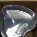 Tanlade 50 Pack Heart Clear Plastic Bowls Disposable Large Plastic Party Bowls 7" x 7" x 1.18" Valentine's Day Heart Shaped Tray for Dessert, Ice Cream, Fruit, Salad, Snack and More Cold Food