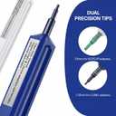 Fiber Optic One-Click Cleaner Pen, Push-Type Connector End Face Cleaning Tool, Up to 800 Uses, Anti-Static Design for LC or SC/FC/ST Connectors (5, LC/MU)