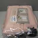 ANRODUO Light Pink Blackout Curtains Nursery Kids Bedroom 84 Inches Long 2 Panels, Baby Pink Room Darkening Light Blocking Rod Pocket and Back Tab Pleated Black Out Curtains with Hooks, Rings