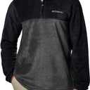 Columbia Men's Steens Mountain Half Zip Fleece, Black/ Grill, Small