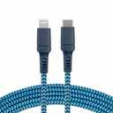 CELLCandy® Braided Apple Lightning Cable 10ft - Blue