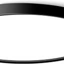 LED Flush Mount Ceiling Light Fixture, 12Inch 24W Led Ceiling Light 5000K 2300LM Ultra Thin Flat Surface Panel Light Low Profile Ceiling Light for Bedroom Kitchen Bathroom Garage Living Room (Black)