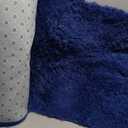 TABAYON Luxury Shag Area Rug, 3x5 Feet Navy Blue Rectangle Plush Fuzzy Rugs, Non-Slip Shaggy Furry Carpets for Kids Room Bedroom