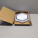 Art3d 30-Pack Hexagon Peel and Stick Flooring Tile Marble Look, Self Adhesive Waterproof Vinyl Floor Tile for Kitchen Bathroom Living Room Bedroom, 11.8" x 10.2" White Marble