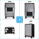 Oscart Luggage Cover Clear Travel Suitcase Protector - Transparent PVC Luggage Cover for 30 inch Suitcase (Black-NEW)