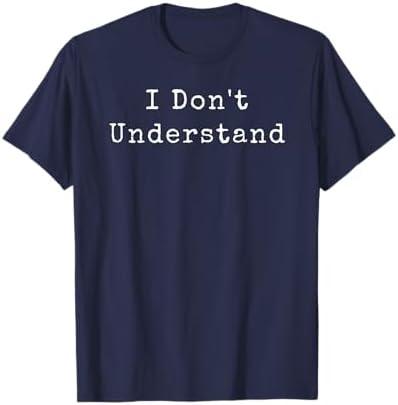 I Don't Understand - Sherlock Holmes and Watson T-Shirt XL (Blue)