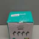 EDISHINE Christmas 120V Outdoor LED Spotlights, 5.5W Plug in Spotlight with 3 Lenses (Red Green Yellow) & 180 Rotatable Lamphead, 5000K Waterproof Landscape Lights for Flag Garden, 4 Pack