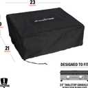 Blackstone 1724 22 Tabletop Griddle Cover for griddles Without a Hood or Hard Cover, Weather Resistant, Black