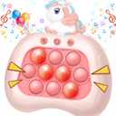 Intoypad Pop Fidget Game Toys, Rainbow Unicorn Light Up Fidget Toys Electric Pop Bubble Game Controller Handheld Puzzle Sensory Toys Christmas Birthday Gifts for Kids Girls 2026