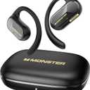 Monster Open Ear AC312 Headphones, Bluetooth 5.4, Wireless Earbuds with ENC Noise-Cancelling Mic, Immersive Stereo Sound by 16mm Large Drivers, Clear Calls, 32H Playtime, Sport Earbuds for Gym