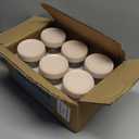 NETANY 6-pack 16oz Glass jars with Airtight Lids, Overnight Oats Containers with Lids, Wide mouth Mason Salad jars, Glass Food Storage Containers for Snacks Yogurt Spice Sugar-Beige