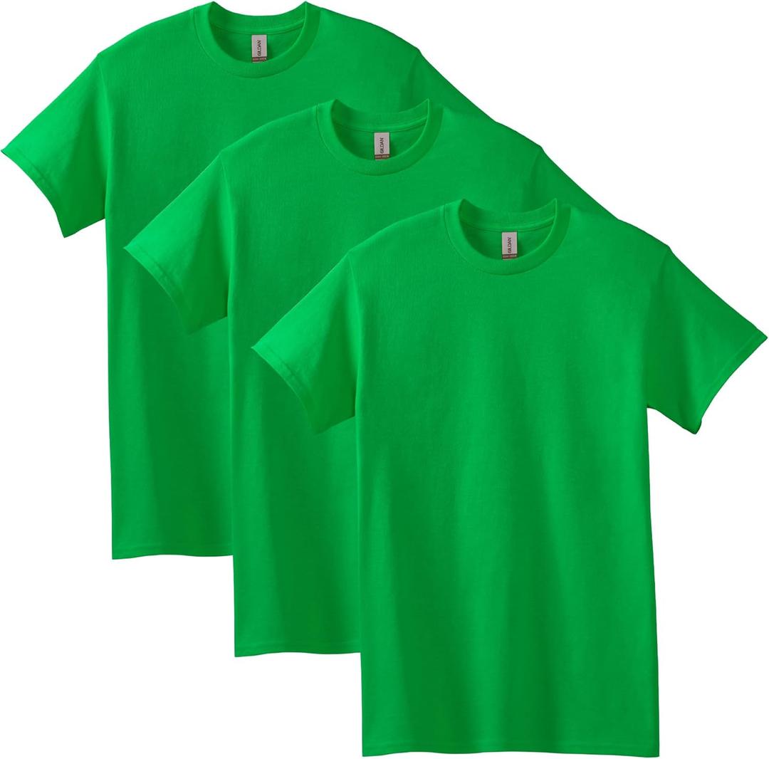 Gildan Adult Heavy Cotton T-Shirt, Style G5000 (Green, L)