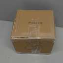 PORCER Ceramic Vase, 5.8 Inch Terracotta Vase with Handles, Boho Decor Decorative Vase, Rustic Vase for Home Decor, Farmhouse, Living Room, Table  Beige