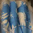 2 Pack Rocking Chair Cushion, Waterproof Chairs Cushions for Adirondack Chairs Patio Chair High Back Thicked Cushions Outdoor and Indoor with Ties, Blue Leaf
